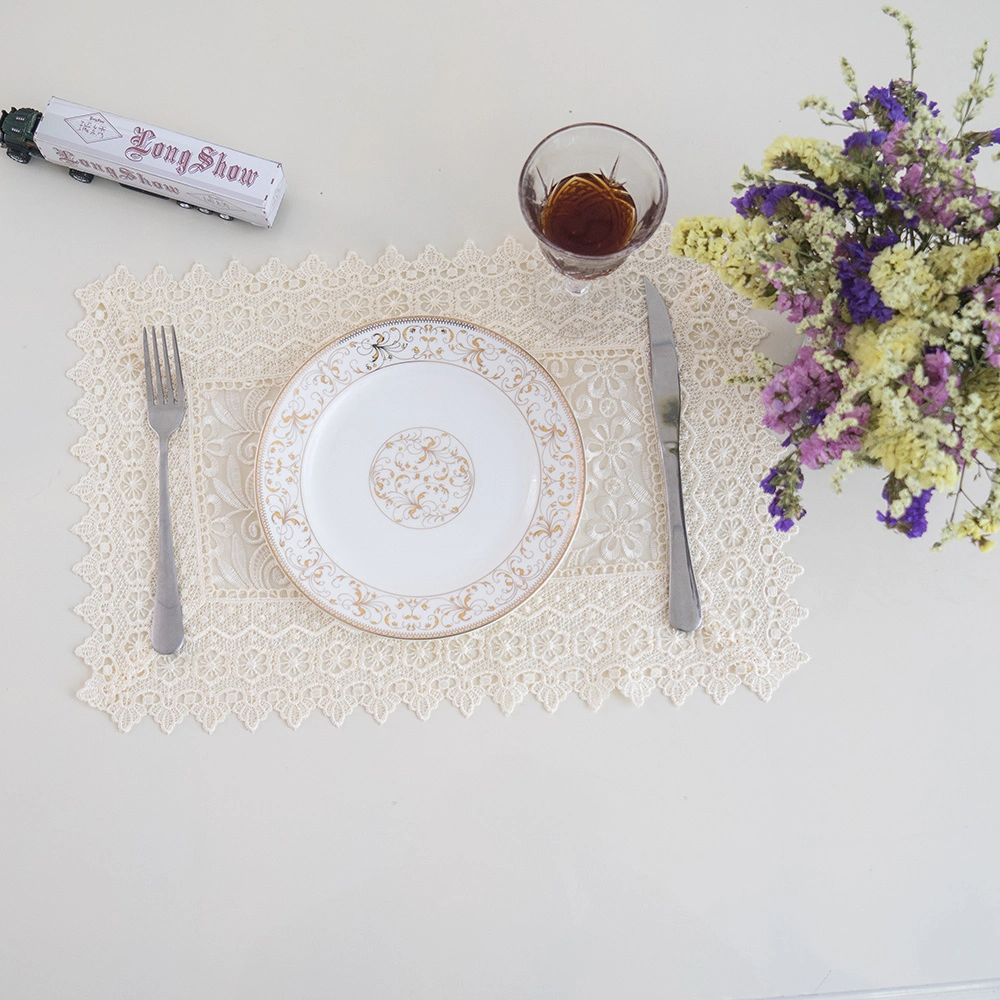 White Color Home, Cafee Decor Table Place Mat