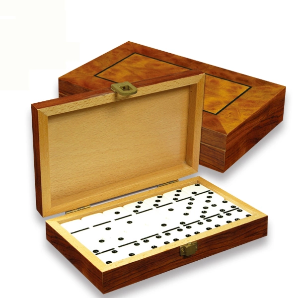 Plastic Professional Domino Set with PVC Leather Box