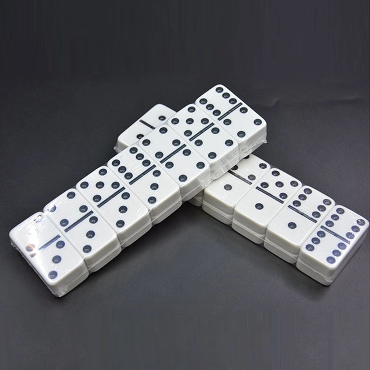 Modern Customized Wooden Plastic Domino Set with Packaging Box