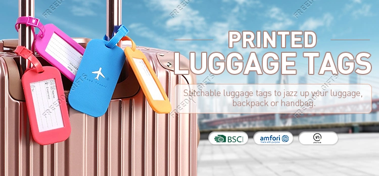 Favourable Price Custom PU Leather Luggage Tag Travel Luggage Tag