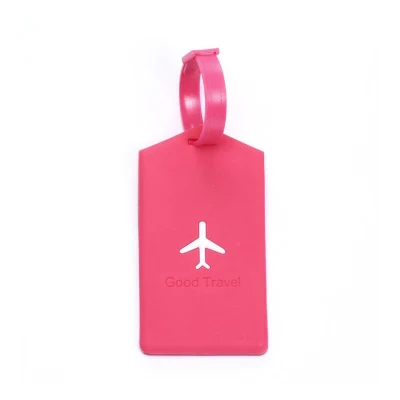 Etiquetas de equipaje de PVC grueso Maleta de avión Tarjeta de identificación Etiqueta de maleta para viaje Ai11966