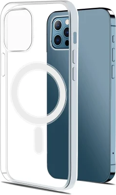 Crystal Clear Magnetic Phone Case para iPhone 13 PRO Max Acrylic Back Cover para iPhone 14 PRO Max con Magsafe