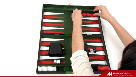 Juega al divertido juego de mesa Backgammon Checkers Roll up Style Travel Backgammon