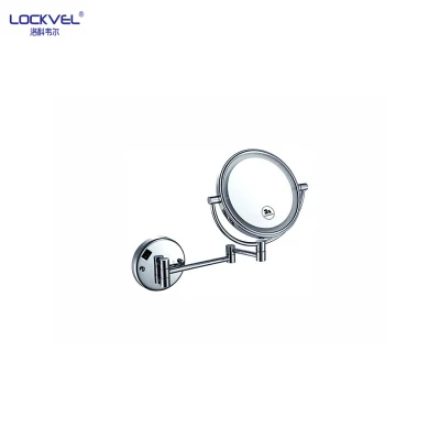 Nuevo baño cosmético compacto magnificado espejo de maquillaje LED montado en la pared